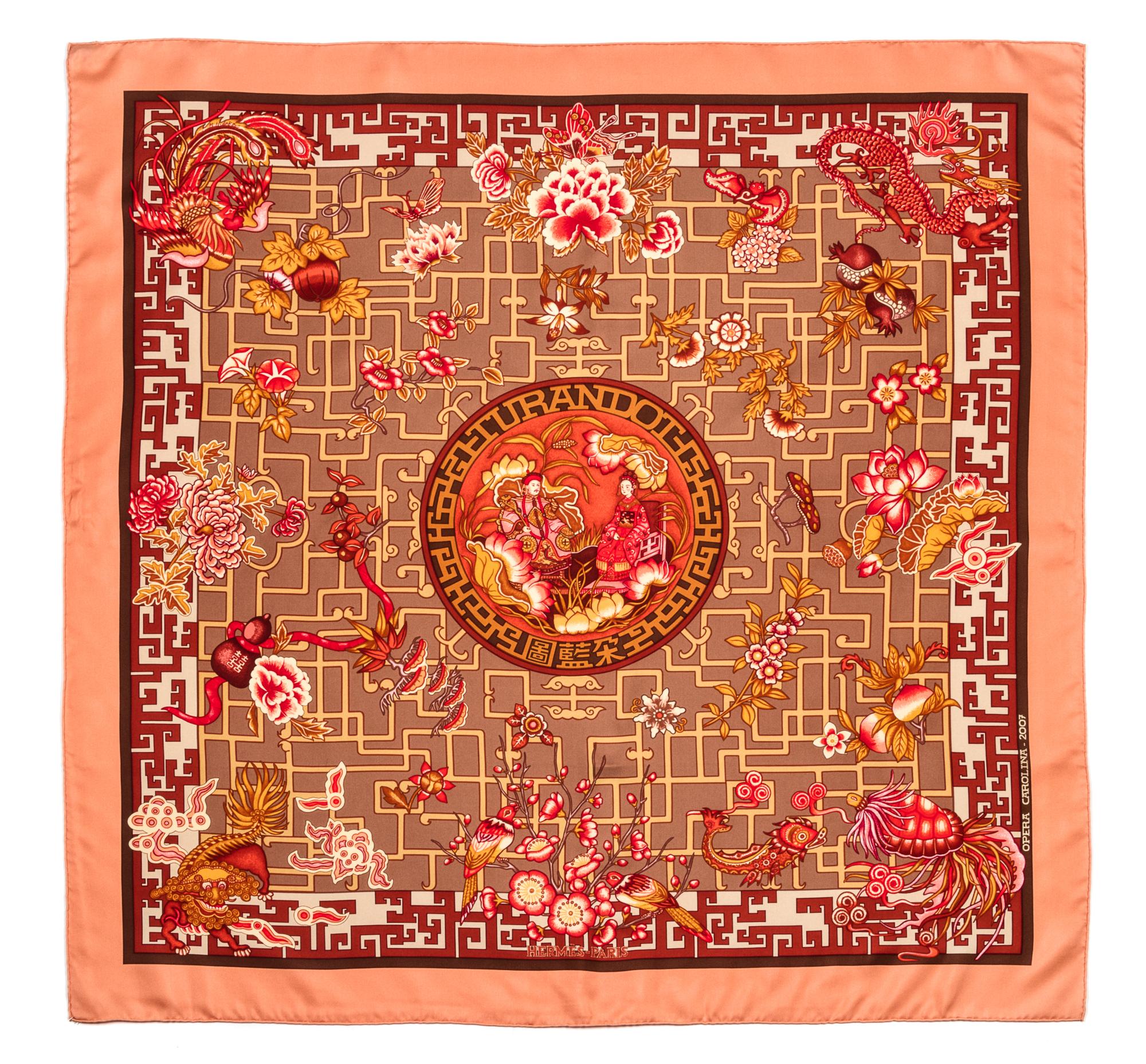 An Hermes 90cm Silk Scarf, 36"x36".