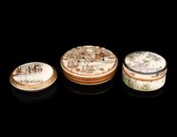 Three Japanese Satsuma Covered Boxes