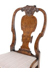 A Pair of George II Walnut Side Chairs