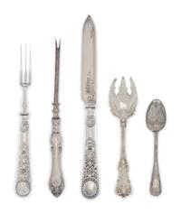 A Collection of Associated Silver Flatware Articles