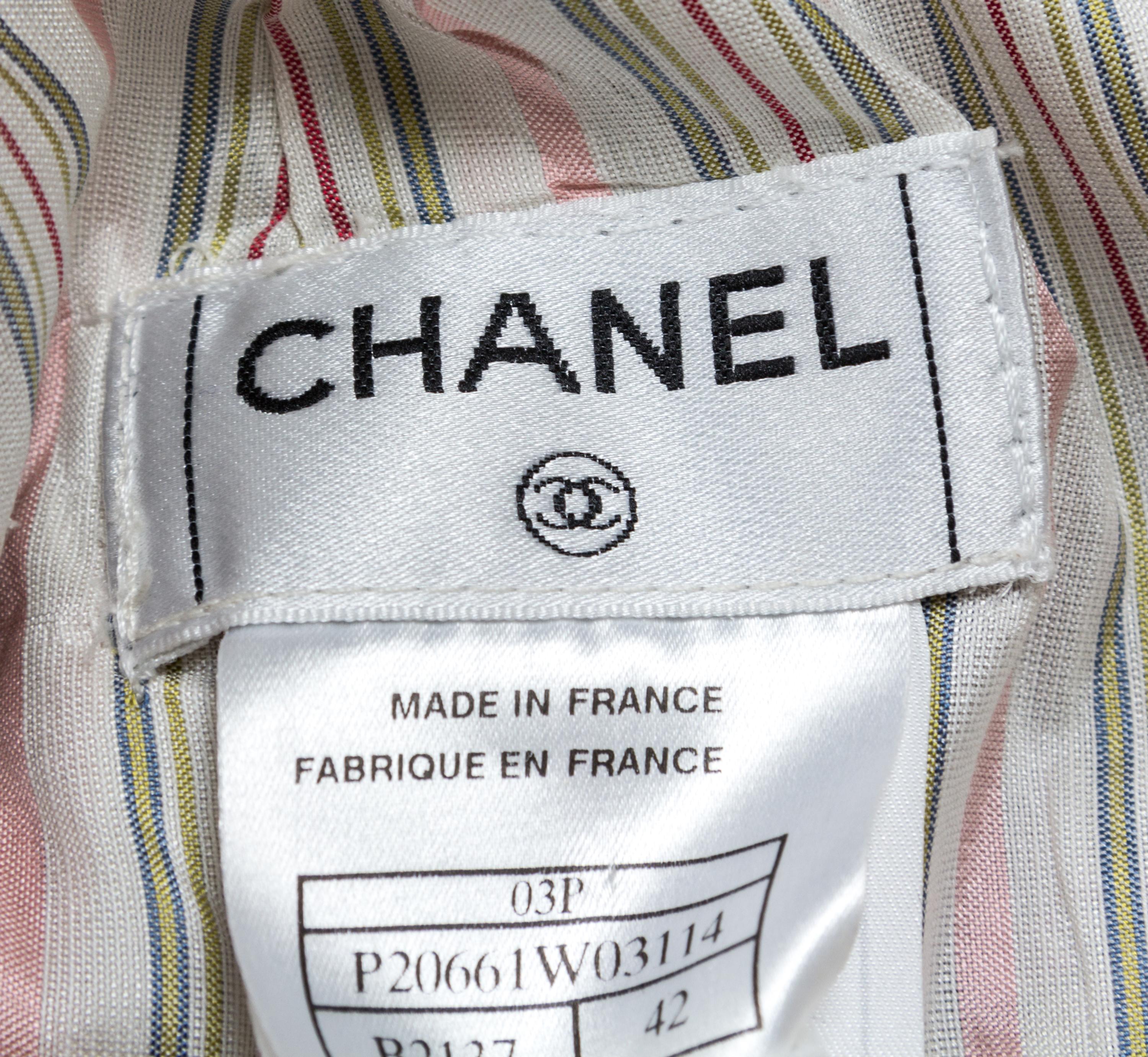 A Chanel Multicolor Tweed Suit Ensemble, Size 42.