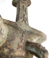 A Chinese Archaistic Bronze Jue Drinking Vessel