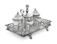 A Victorian Silver Standish