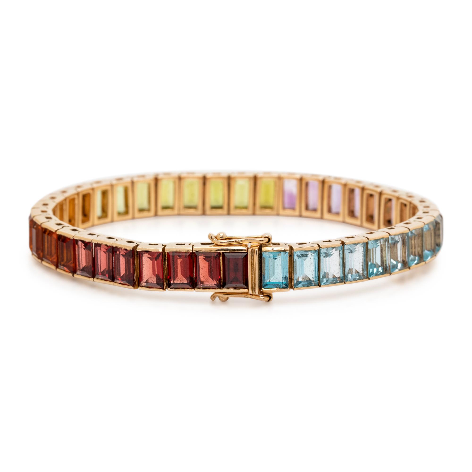 RAINBOW GEMSTONE BRACELET