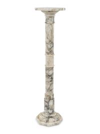 Two Continental Marble Pedestals