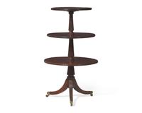 A Fine Regency Carved Mahogany Dumbwaiter, Circa 1820