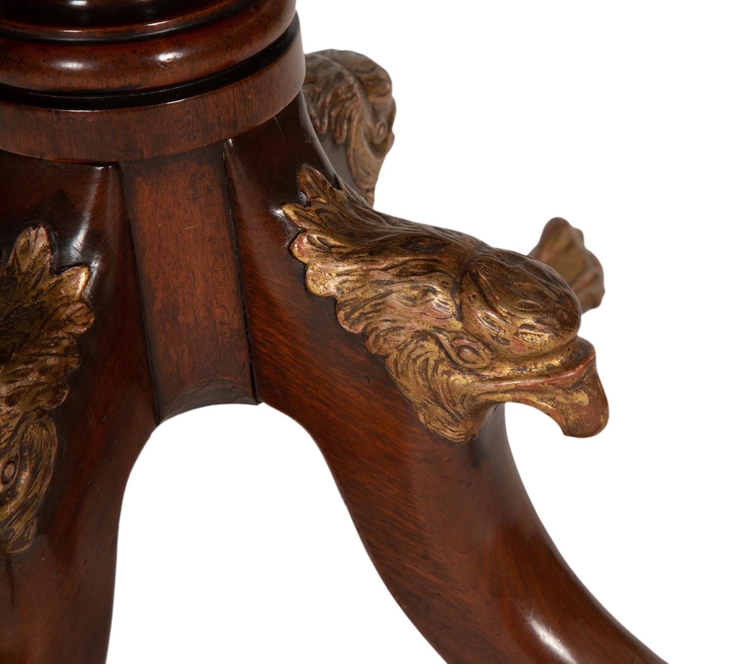 A George III Style Mahogany Drum Table