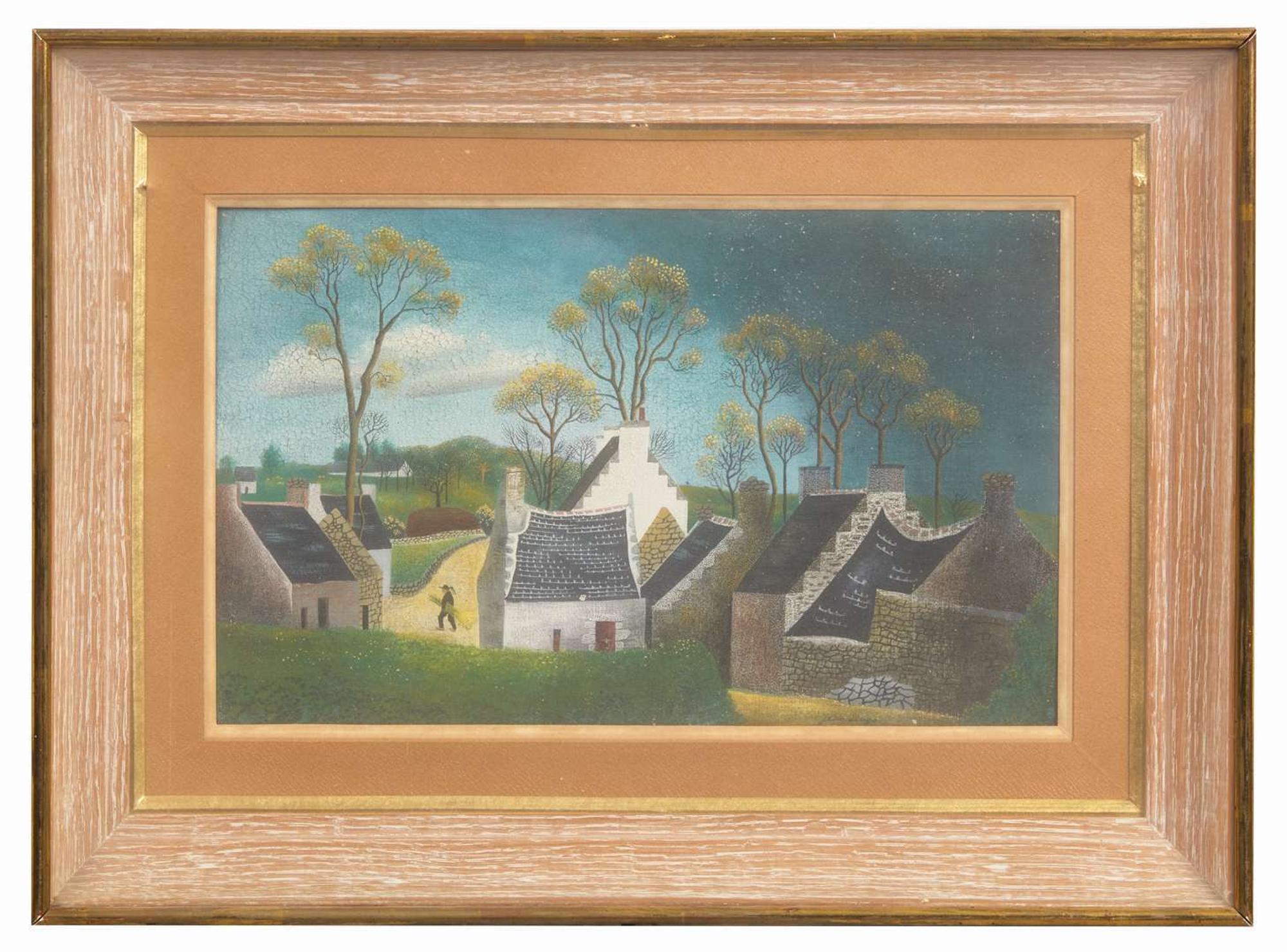 Jean Hugo (French, 1894–1984) - Scène de Village