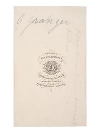 [CIVIL WAR]. [BRADY, Mathew (1822-1896), photographer]. CDV of Gordon Granger, Union general and father of the Juneteenth celebration. New York: E. & H.T. Anthony.