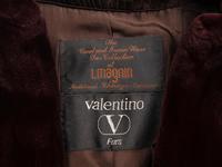 Valentino Burgundy Sheared Mink Coat