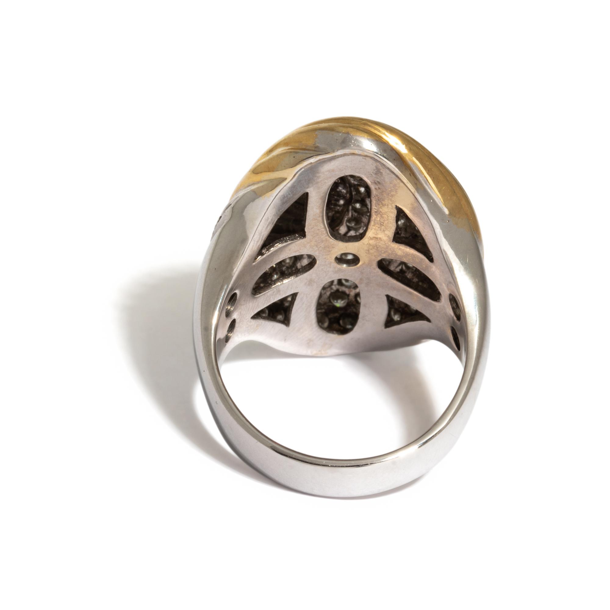 BICOLOR GOLD AND DIAMOND RING