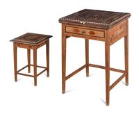 Two Syrian Marquetry Tables