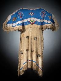 Sioux Girl's Beaded Elk Hide Dress