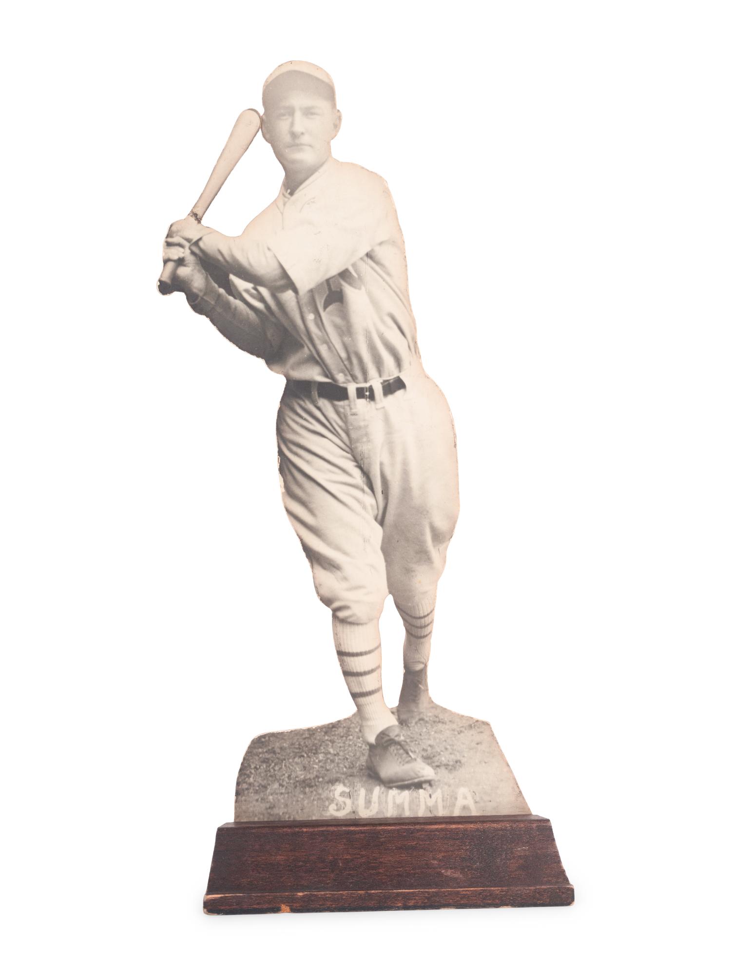 A Group of 13 Uncommon 1930 Philadelphia Athletics Baseball Wood Cut Stand Up Displays Including Jimmie Foxx and Mickey Cochrane,