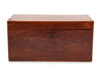A Regency Mahogany Tea Caddy