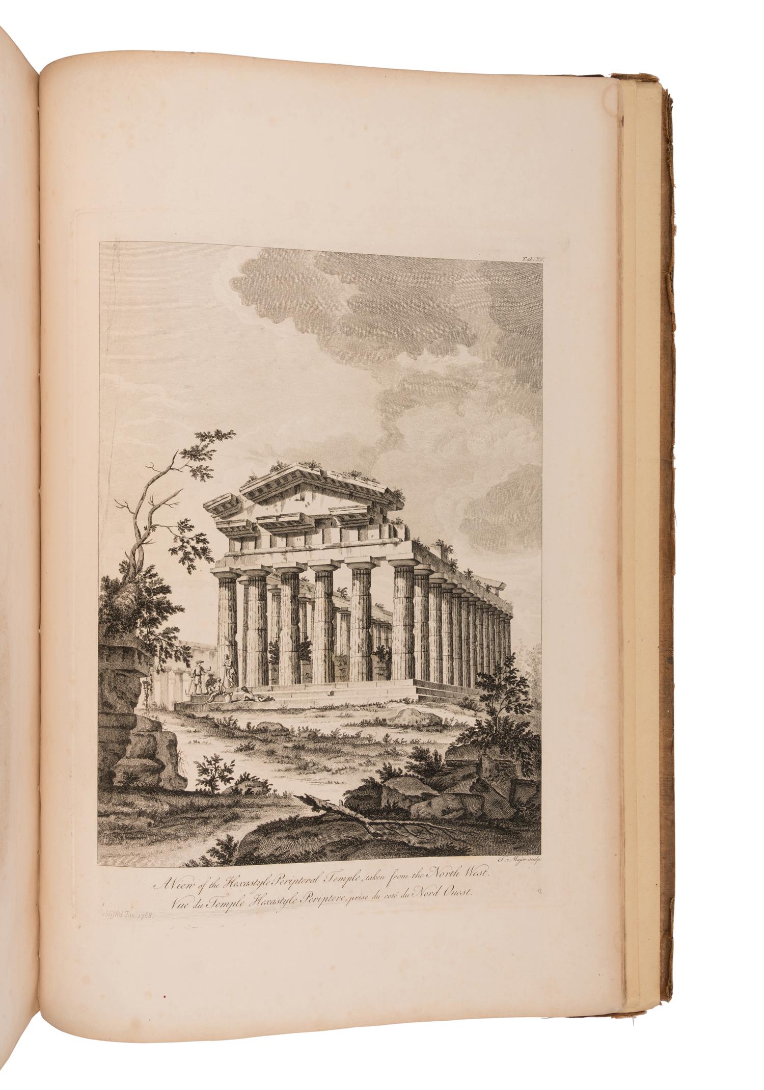 MAJOR, Thomas (1720-1799). The Ruins of Paestum, Otherwise Posidonia, in Magna Graecia . London: James Dixwell for T. Major, 1768.