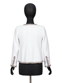 Chanel, White Tweed Cardigan Jacket