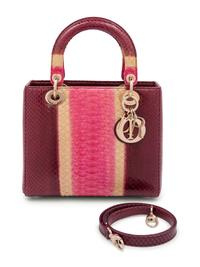Christian Dior Multicolored Python Small Lady Dior Bag, 2012