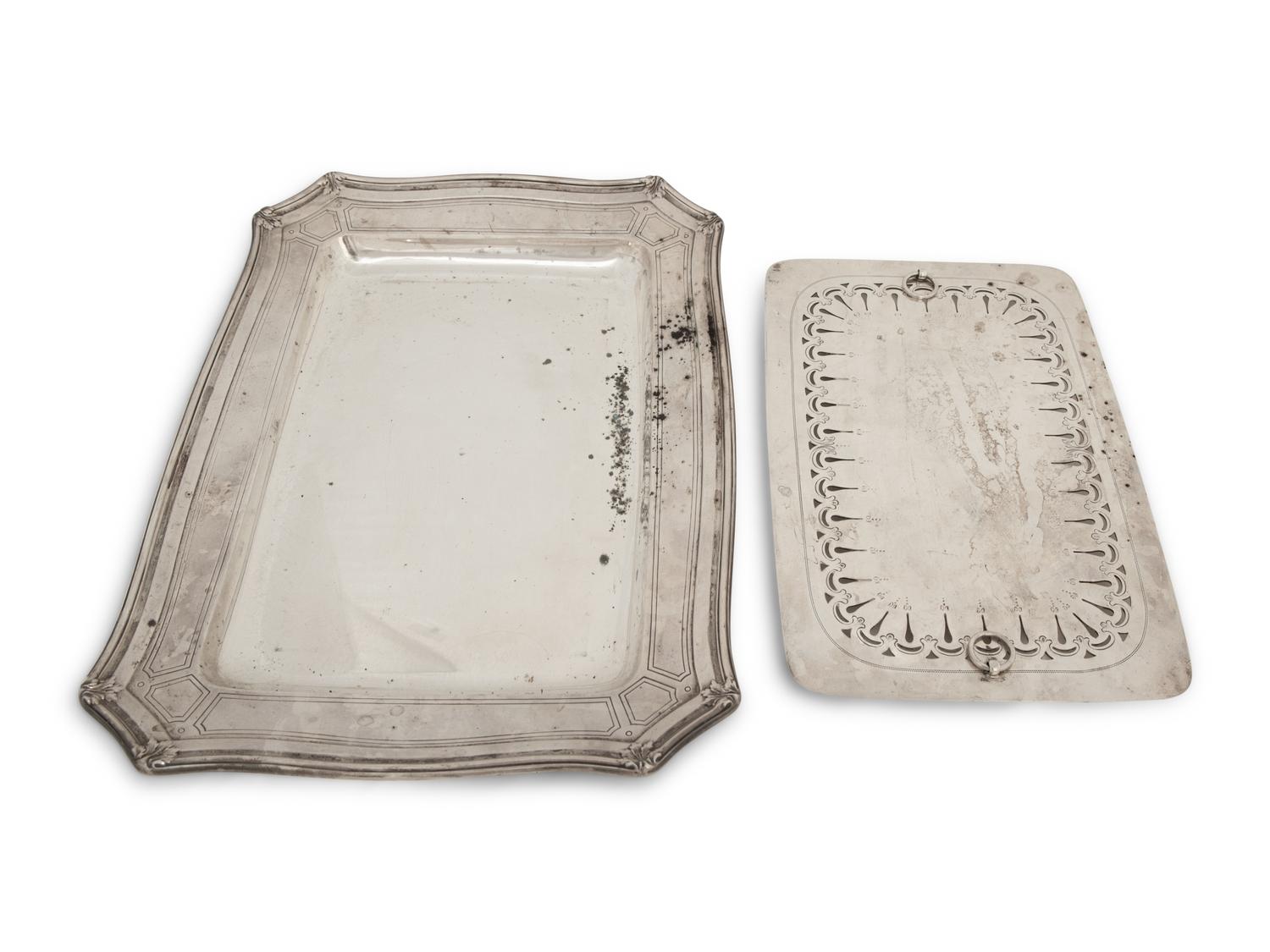 A Tiffany & Co. Silver Asparagus Tray — New York, Circa 1910