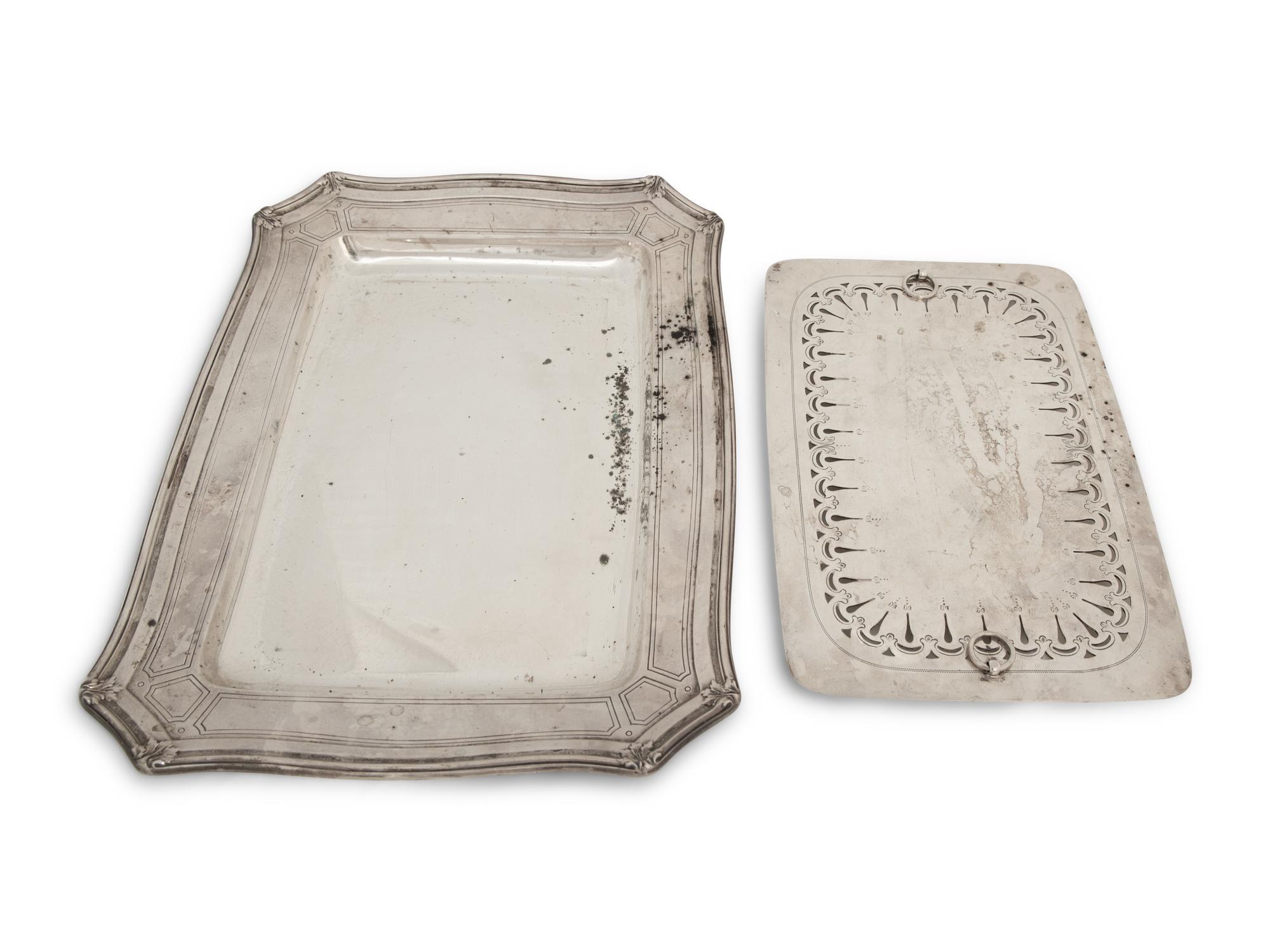 A Tiffany & Co. Silver Asparagus Tray — New York, Circa 1910