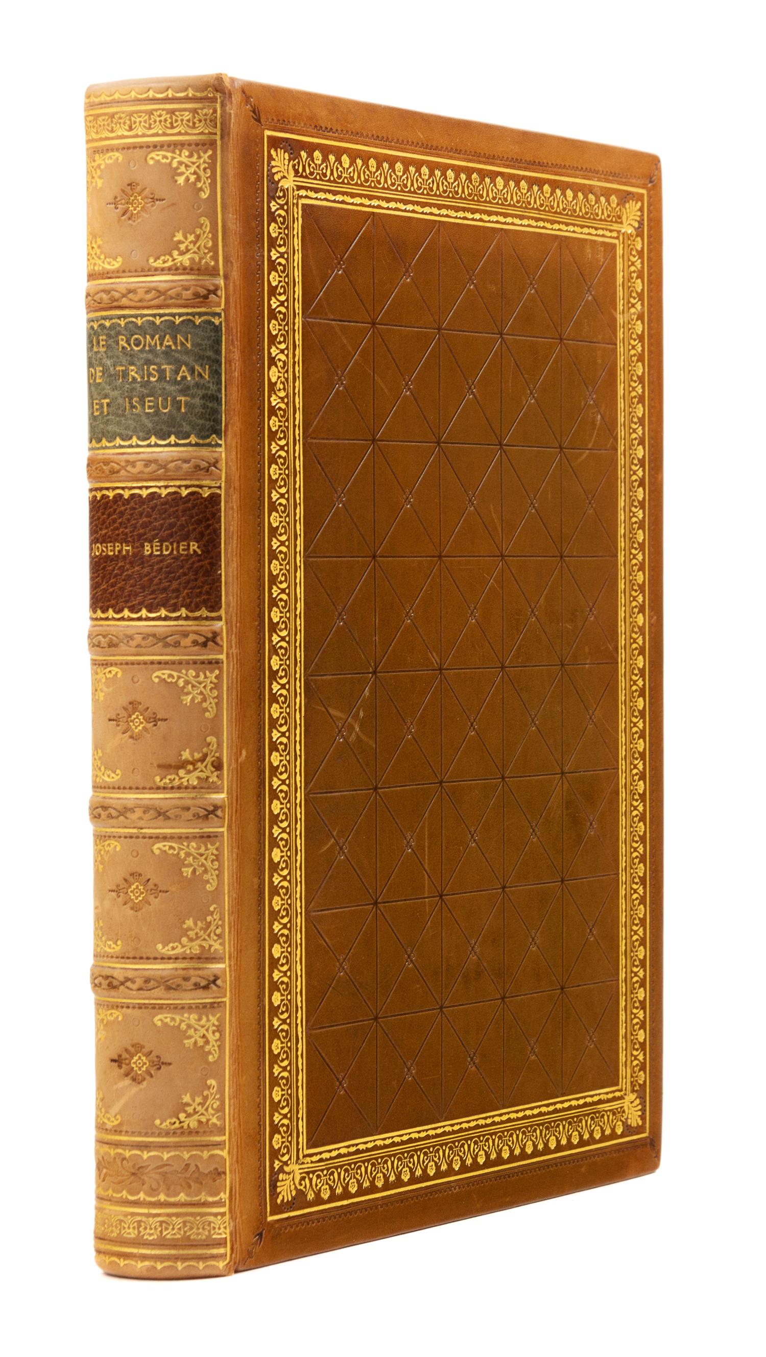 BEDIER, Joseph. Robert Engels, illustrator. Le Roman de Tristan et Iseult. Paris: L'Edition d'Art, [1922].
