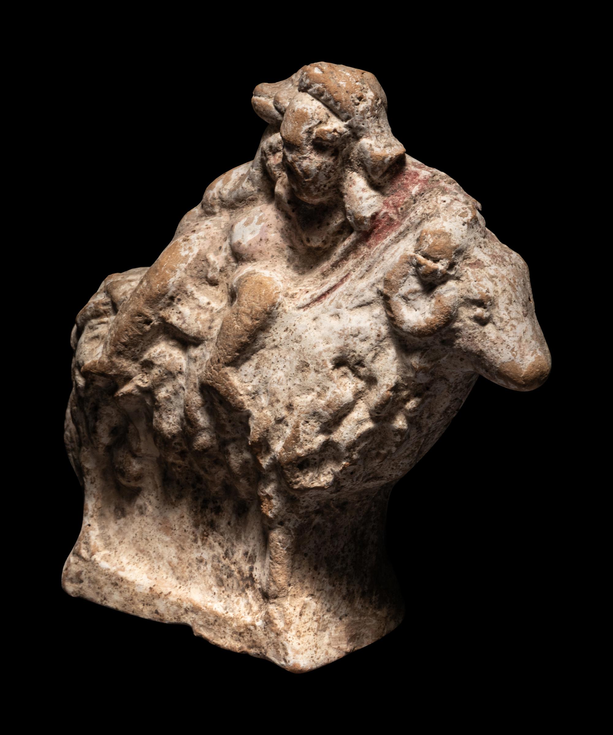 A Canosan Terracotta Silenos on a Ram