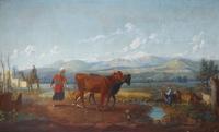 Edward Troye (American, 1808-1874) — Syrian Plowman , 1856