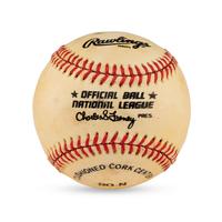 A Travis Jackson Single Signed Autograph Baseball (Beckett Authentication Services Hologram)