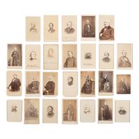 [Civil War] Group of 96 Carte de Visites of Politicians and Other Personalities
