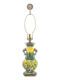 A Chinese Famille Verte Porcelain Vase