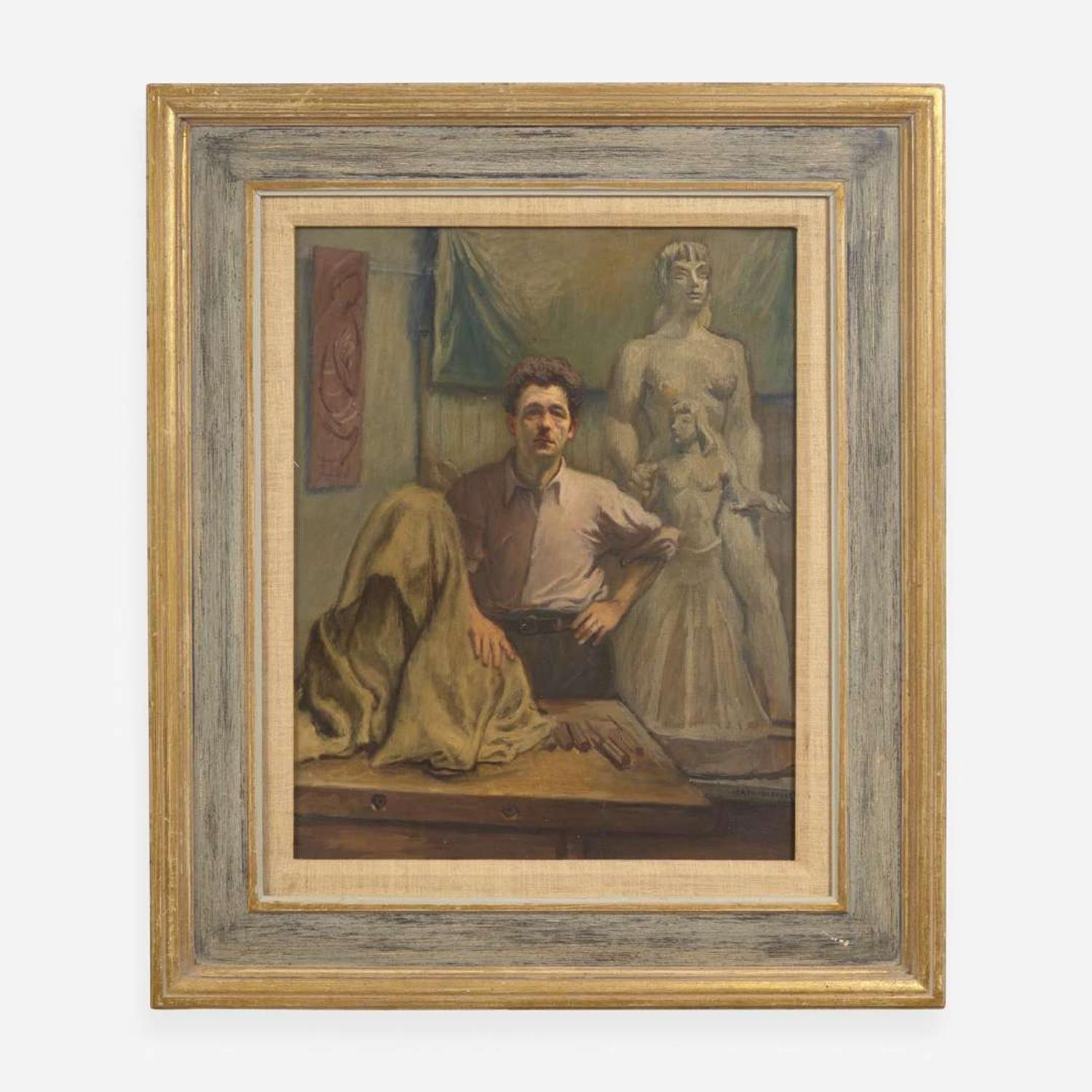 Raphael Soyer (American, 1899-1987) Portrait of Robert Laurent