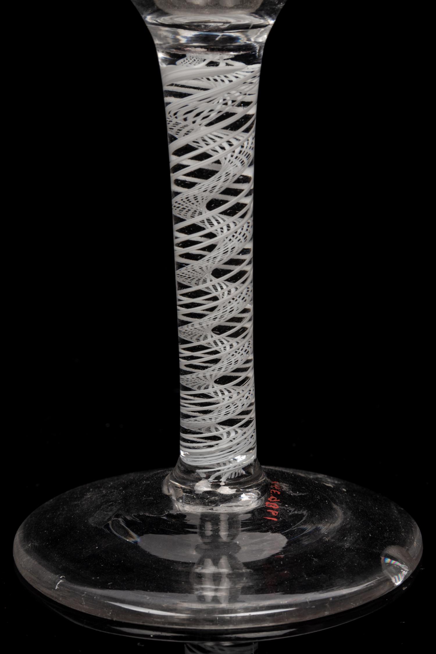 A Group of Twelve English Glass Wine Stems