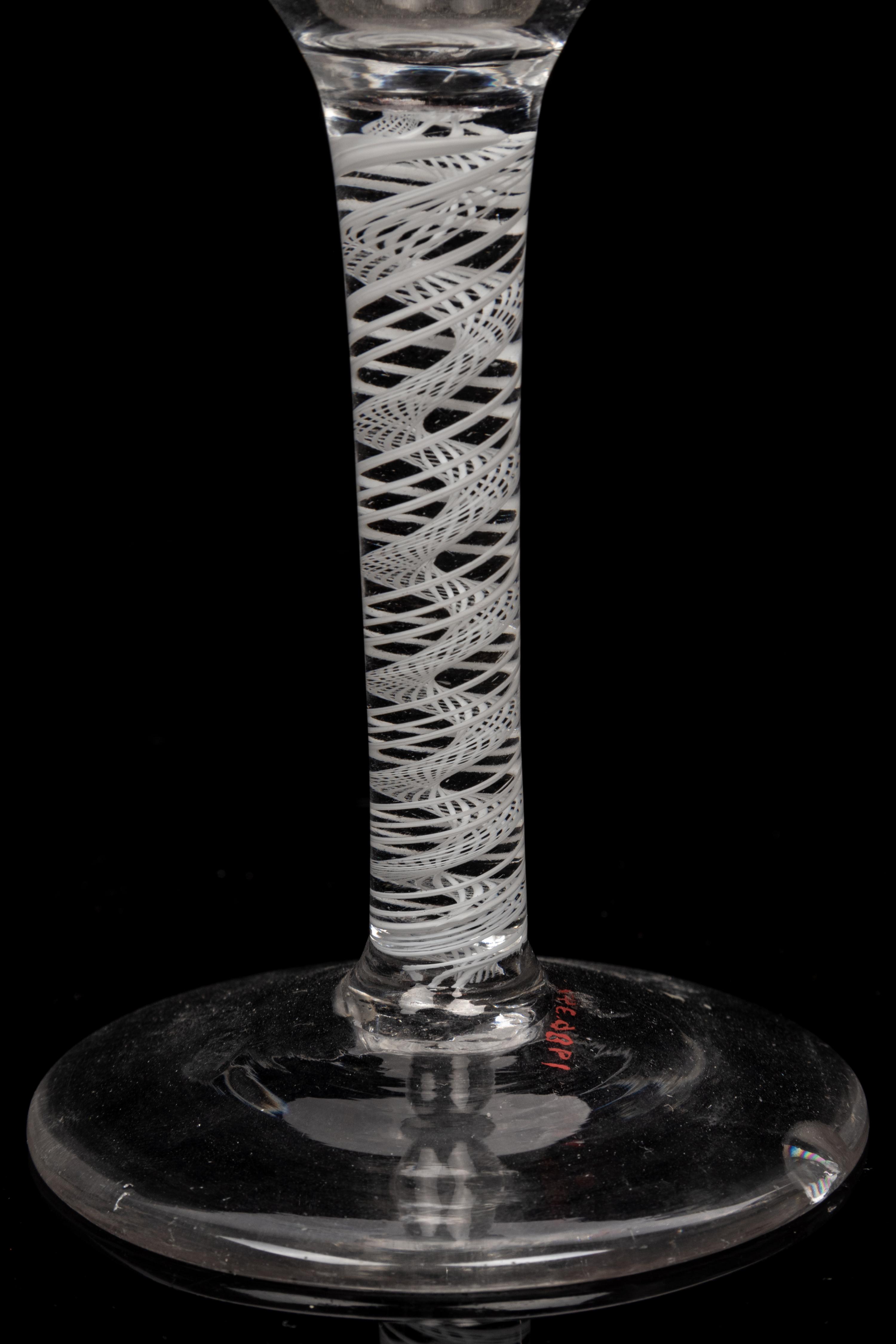 A Group of Twelve English Glass Wine Stems