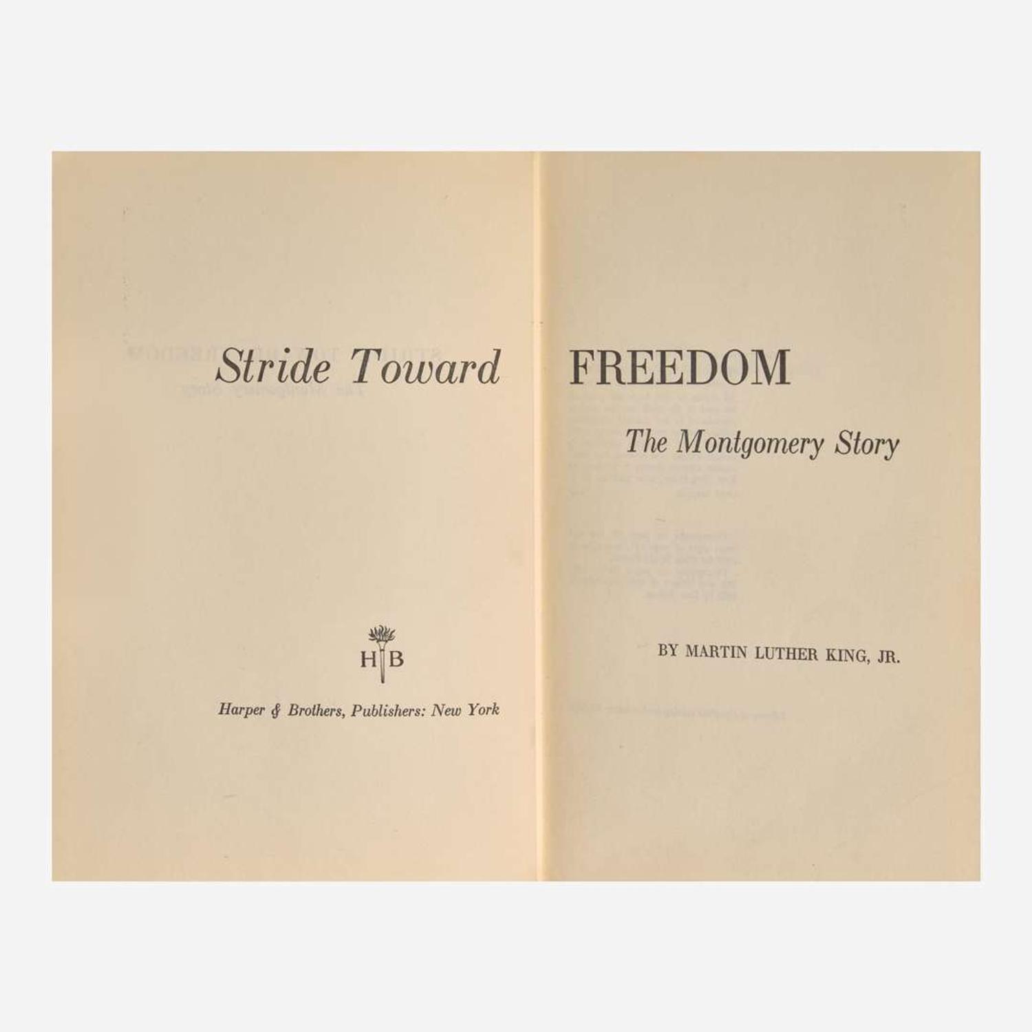 [African-Americana] King, Martin Luther, Jr. Stride Toward Freedom: The Montgomery Story