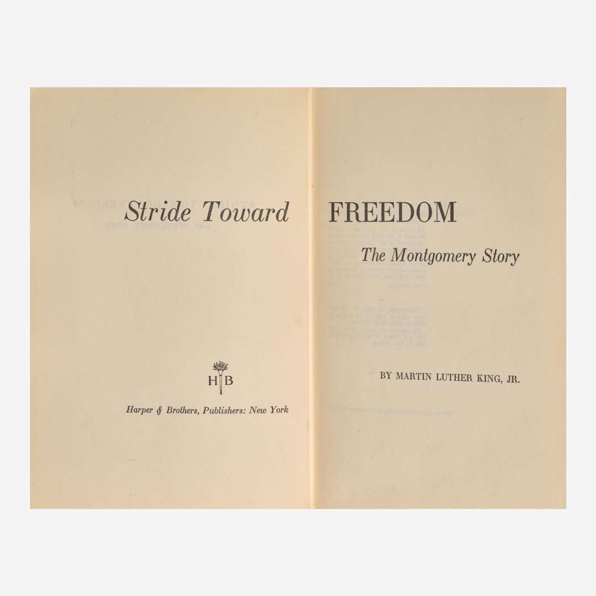 [African-Americana] King, Martin Luther, Jr. Stride Toward Freedom: The Montgomery Story