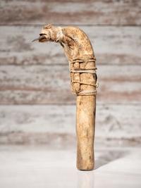 Plains Elk Horn Hide Flesher, with Tally Marks