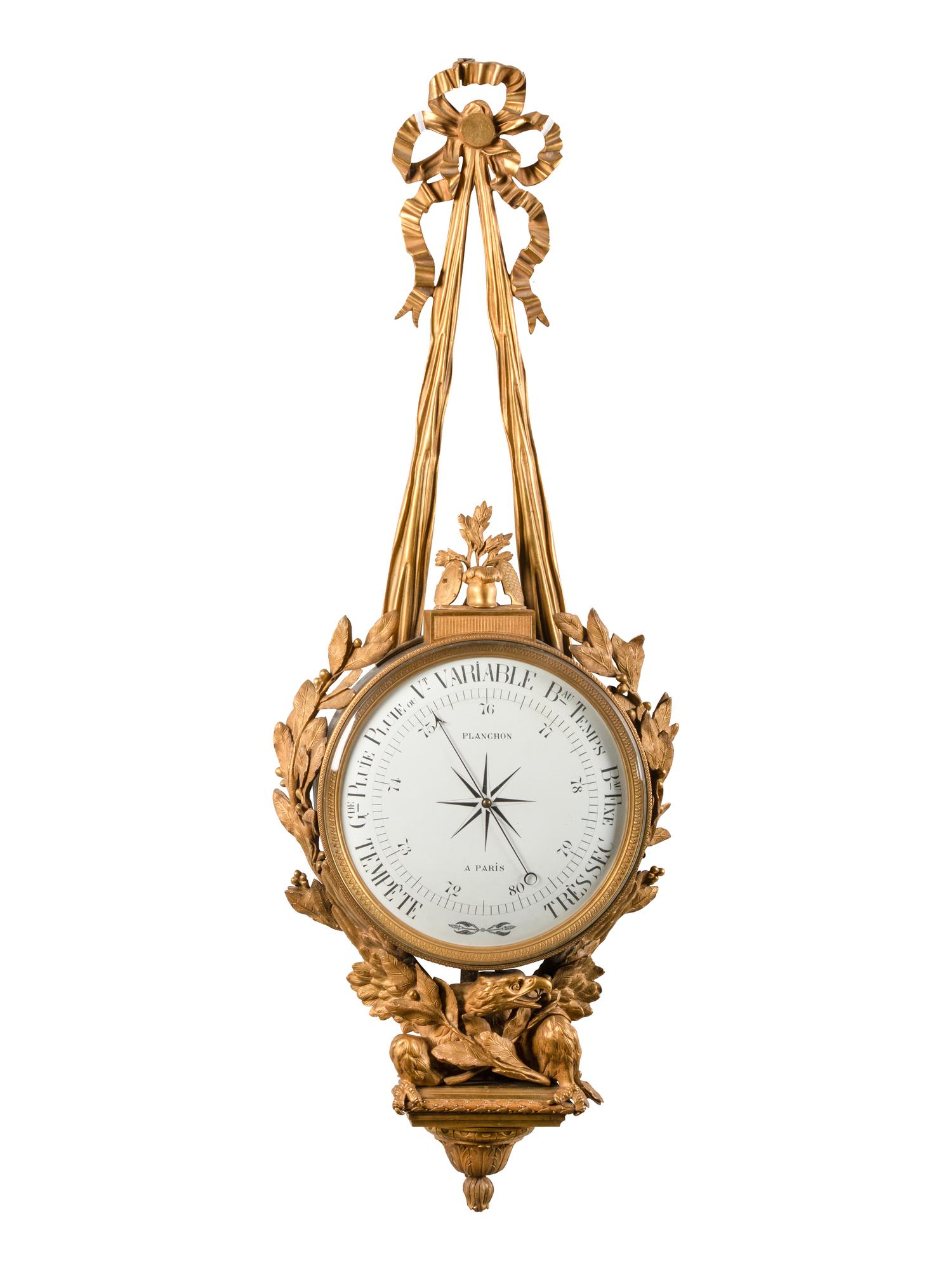 A French Gilt Bronze Barometer