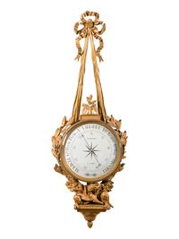 A French Gilt Bronze Barometer