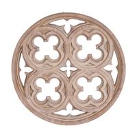 A Gothic Style Pierce-Carved Wood Roundel — 20TH CENTURY