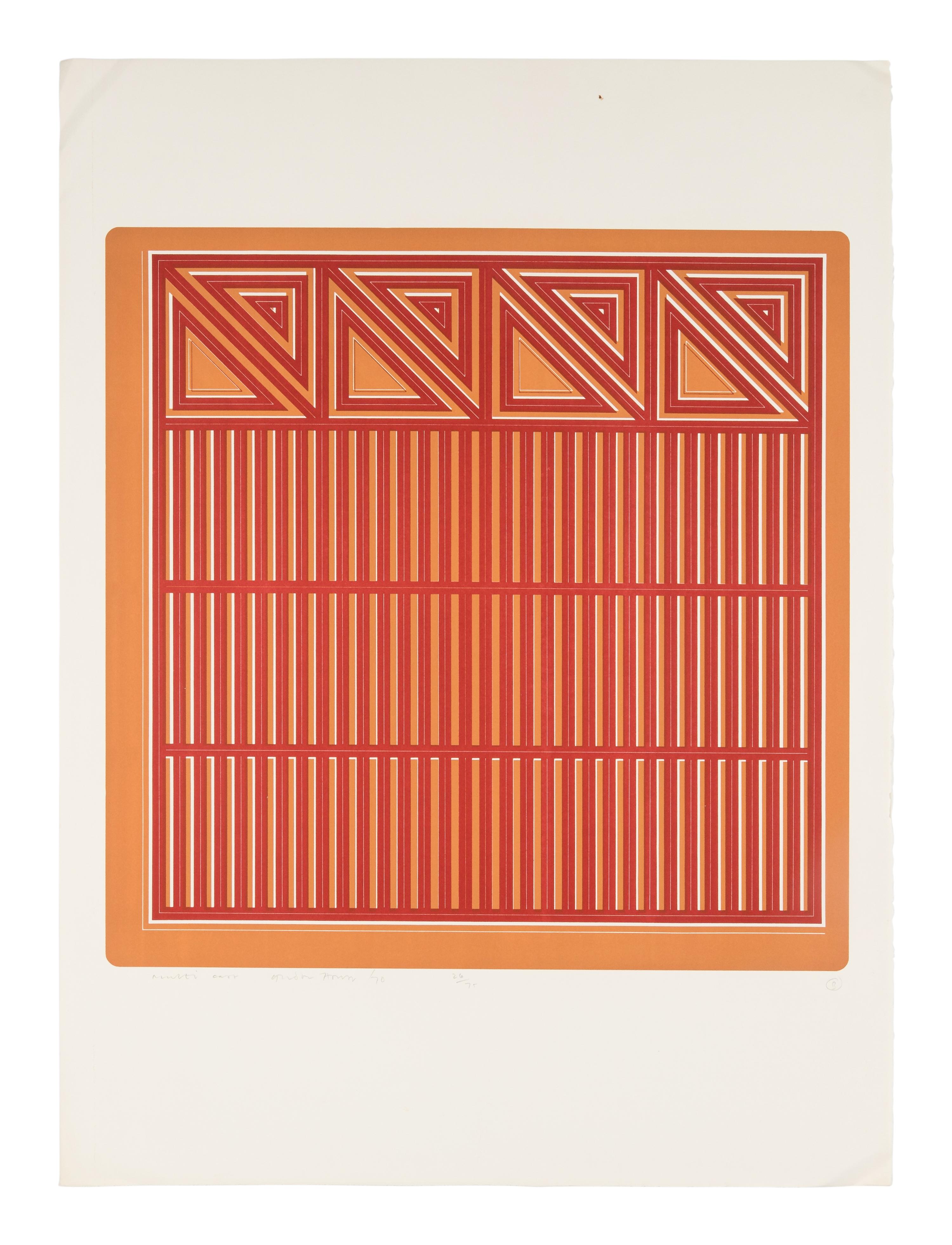 A Group of Six Prints ( Ladder Box; Multi Case; Vertical Screen; Drop Mitres; Quoined Chase; Mitred Matrix ), 1970
