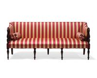 A Federal Carved And Inlaid Mahogany Sofa