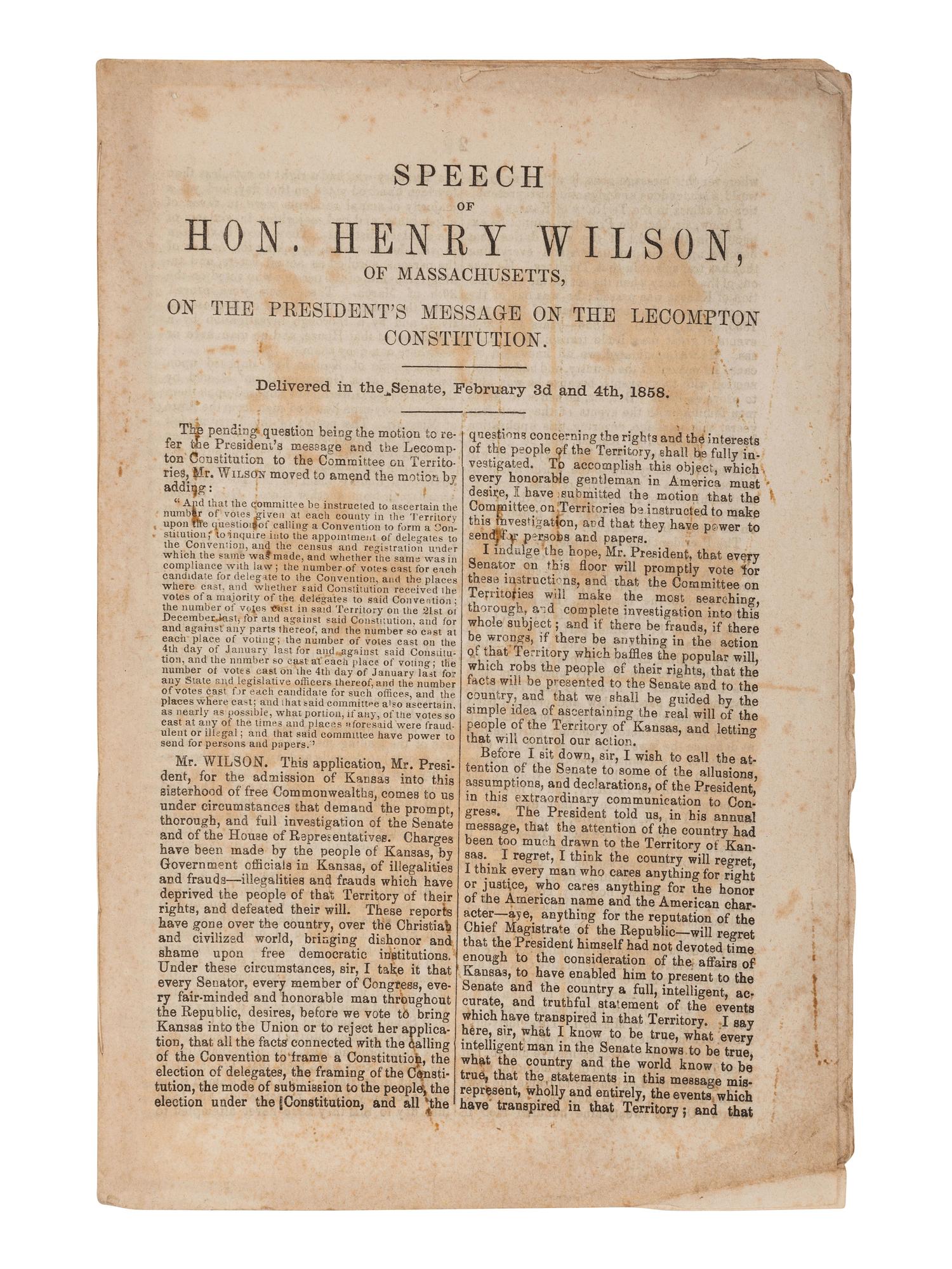 [AUTOGRAPHS]. Signatures of 19th-century American military and political figures.