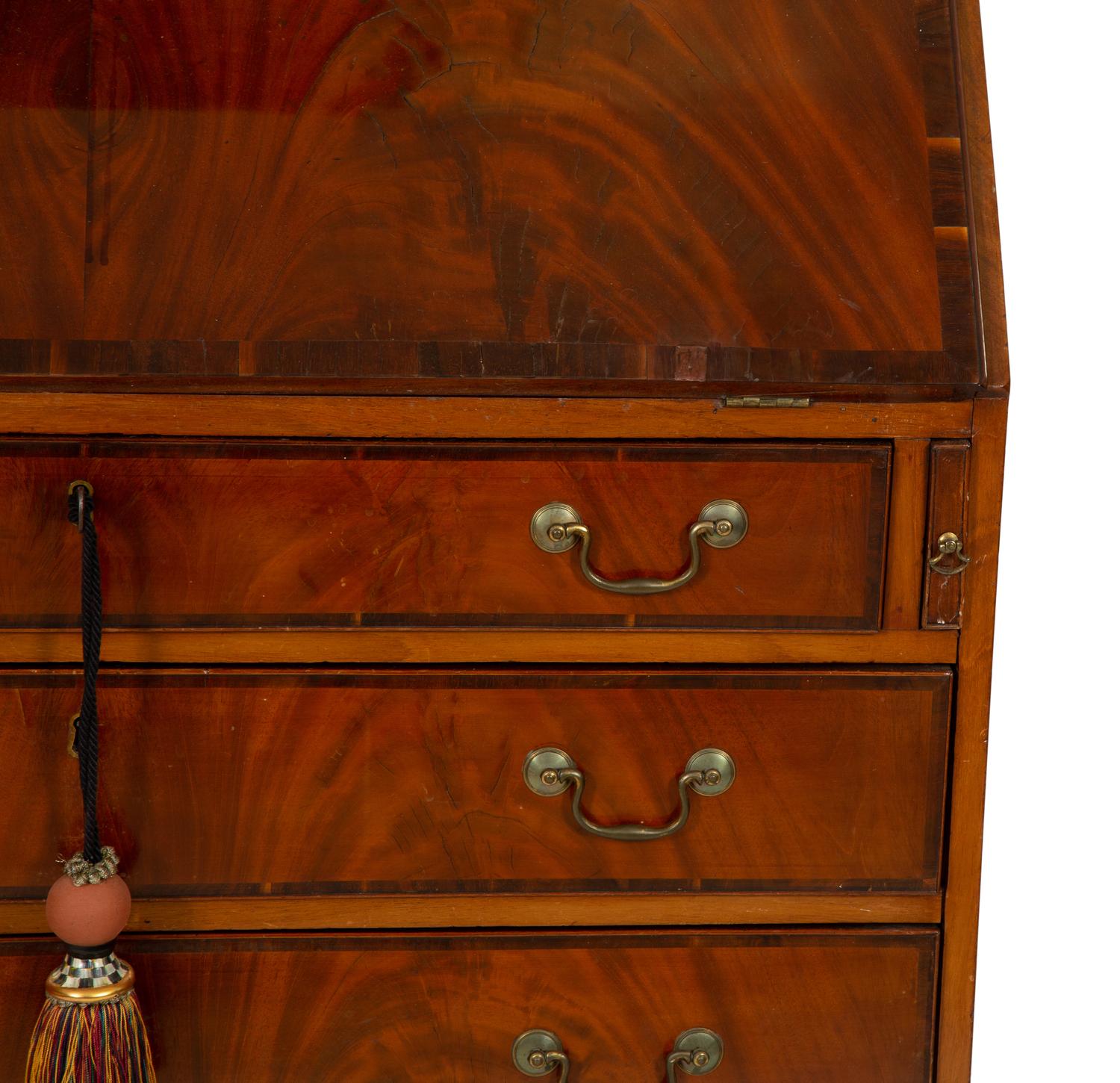 A George III Mahogany Secretary Desk