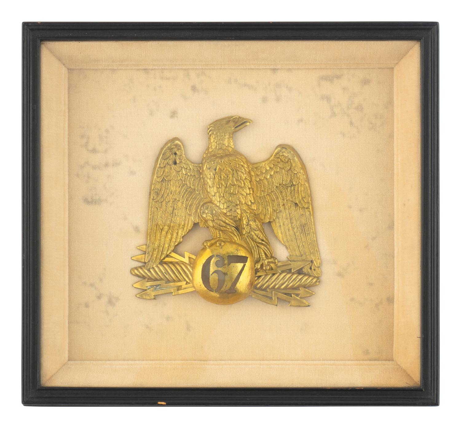 Two Framed Shako Badges