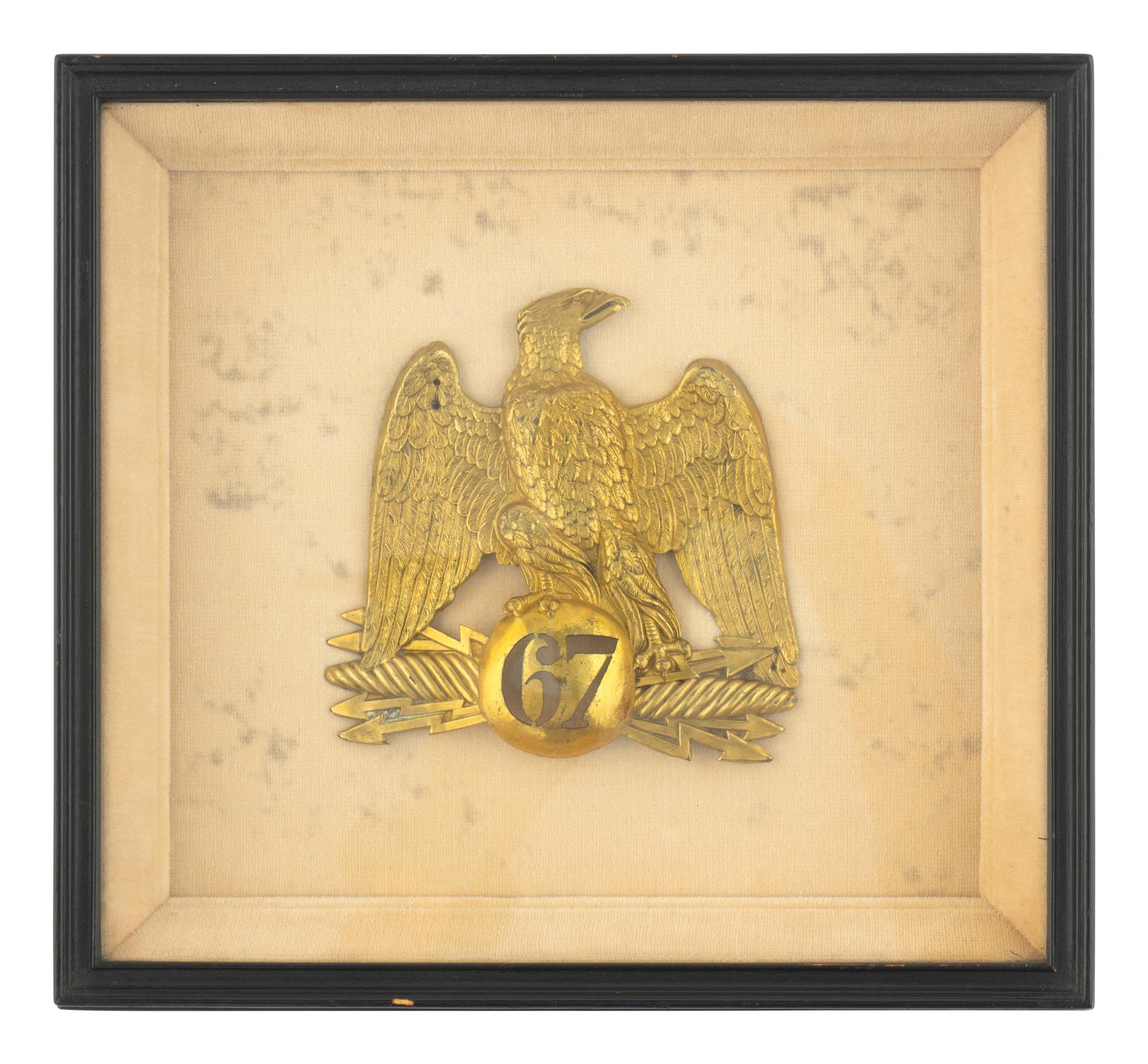 Two Framed Shako Badges