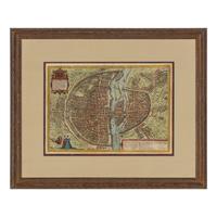 [Maps & Atlases] [Paris] Braun, Georg and Frans Hogenberg. Lutetia Vulgari Nomine Paris, Urbs Galliae Maxima
