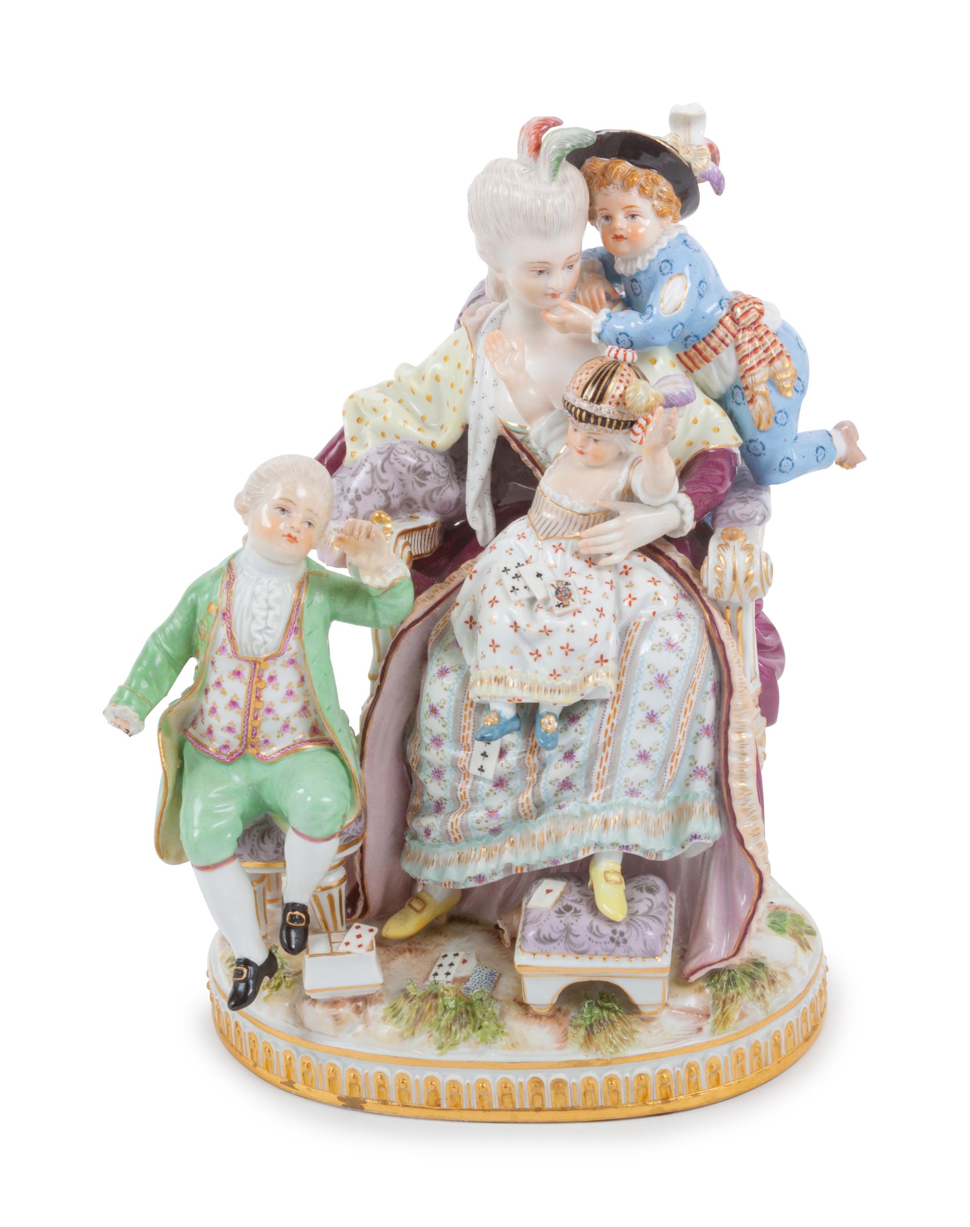 A Meissen Porcelain Figural Group