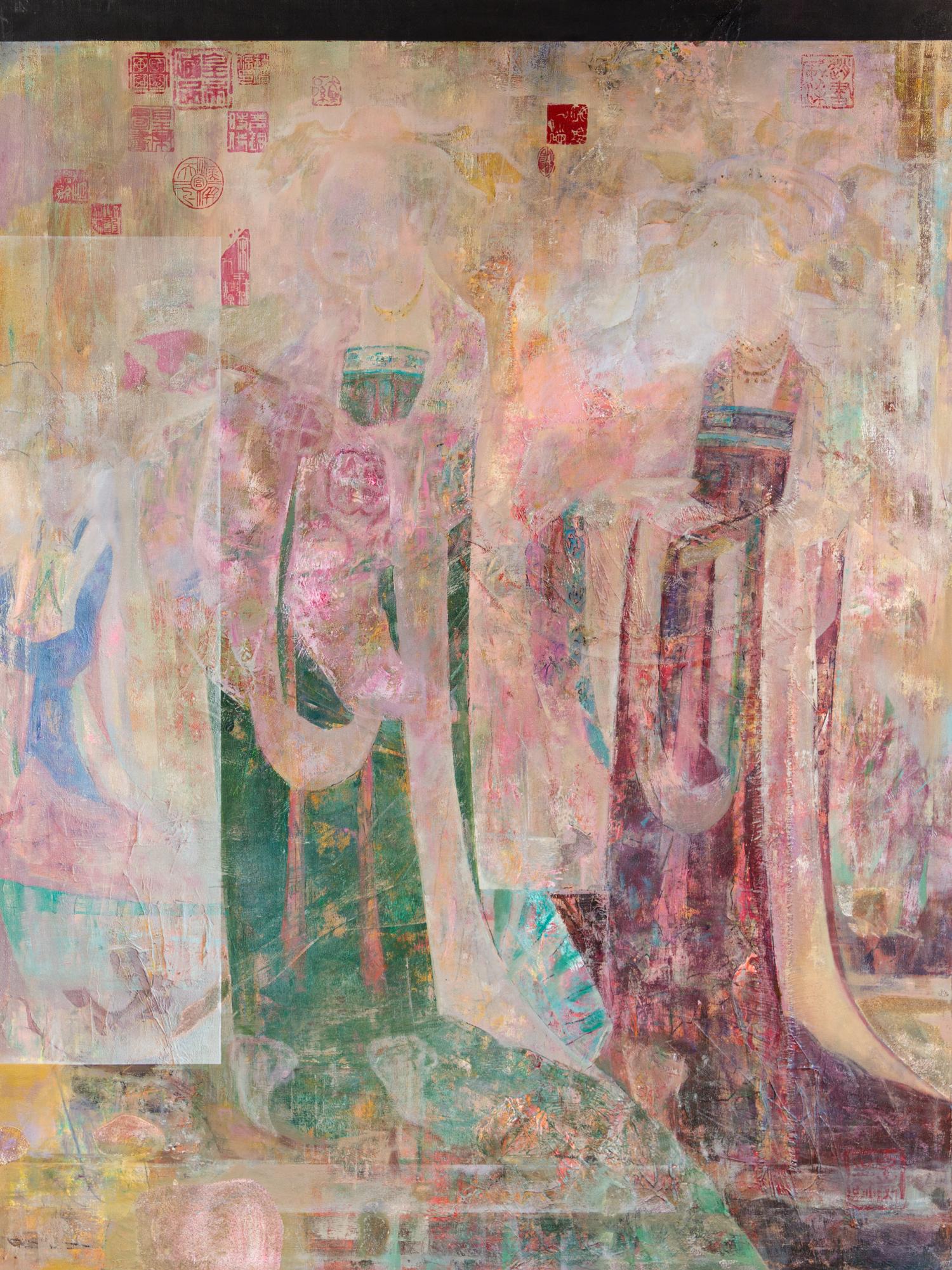 Weilang Zhao, (American/Chinese, b. 1944), Court Ladies of the Forbidden City, 1994
