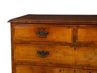 A George III Burlwood Chest of Drawers on Stand