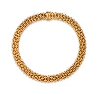 BLACK, STARR & FROST, YELLOW GOLD COLLAR NECKLACE